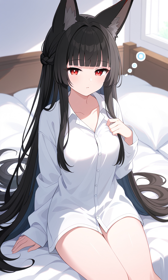   -         , Anime Art, , Animal Ears, Zenless Zone Zero, Hoshimi Miyabi (zzz),   ,  