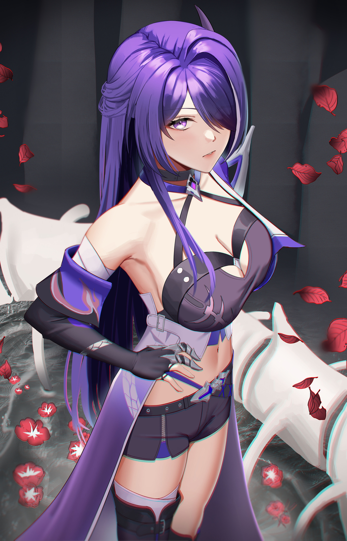  Pixiv, , Anime Art, Honkai: Star Rail, Acheron (Honkai: Star Rail)