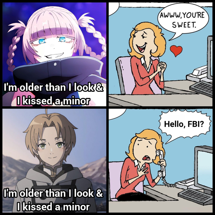 -   ,  , Nanakusa Nazuna, Yofukashi no Uta, Rudeus Greyrat, Mushoku tensei,  