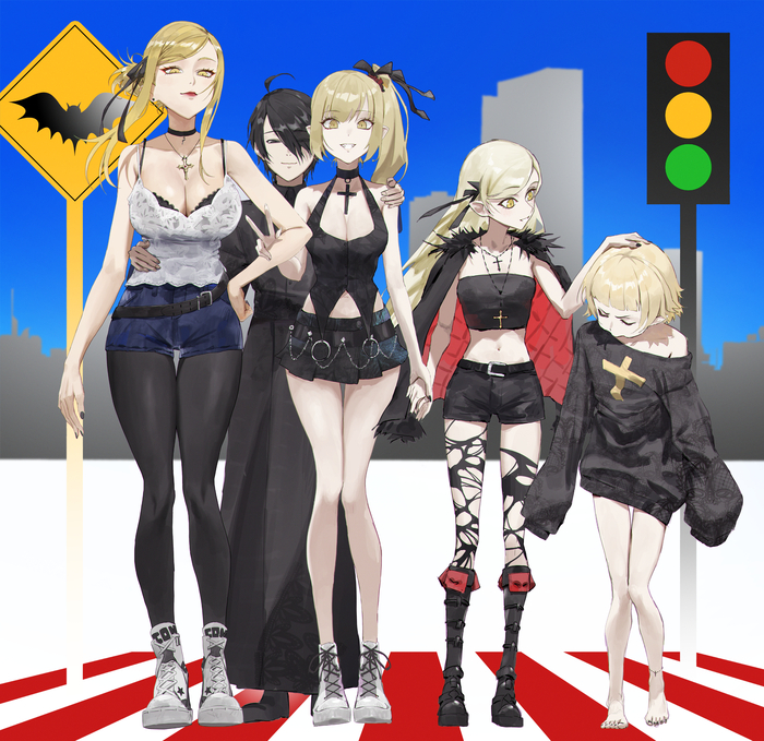    Anime Art, , Monogatari series, Araragi Koyomi, Shinobu Oshino, Kiss-Shot Acerola-Orion Heart-Under-Blade, Pixiv