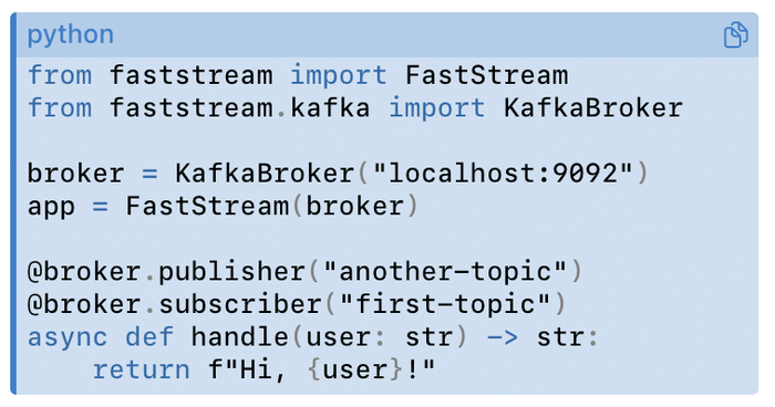 FastStream:   Python     