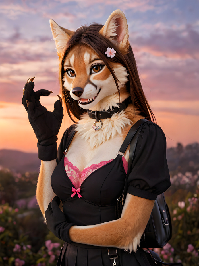    Wolfmks #1878 ,  , Furry Art, Furotica, Furotica female,  , Stable diffusion 3, Furry Fox