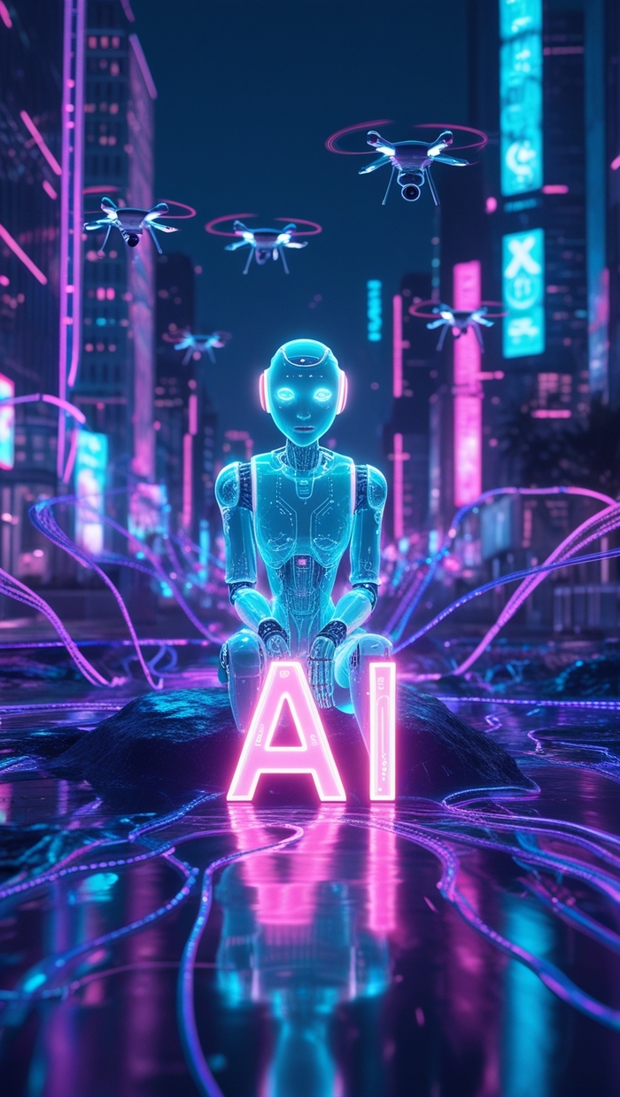A futuristic digital art  ,  ,  , 