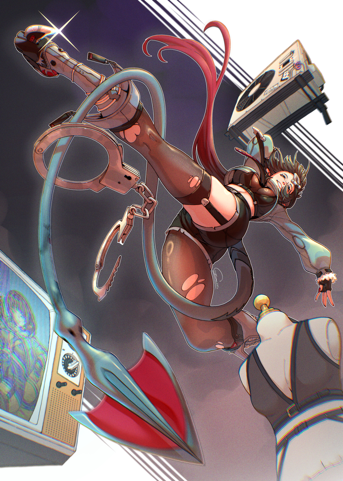   Chuckuddin, , , Anime Art, Zenless Zone Zero, Jane Doe (zzz), , Game Art, 
