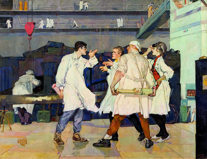 Дубовик Александр Михайлович. "Физики". 1965 г.