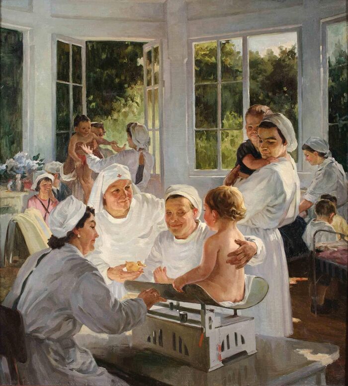 Левитин Анатолий Павлович "Мастера детского здоровья". 1955 г.