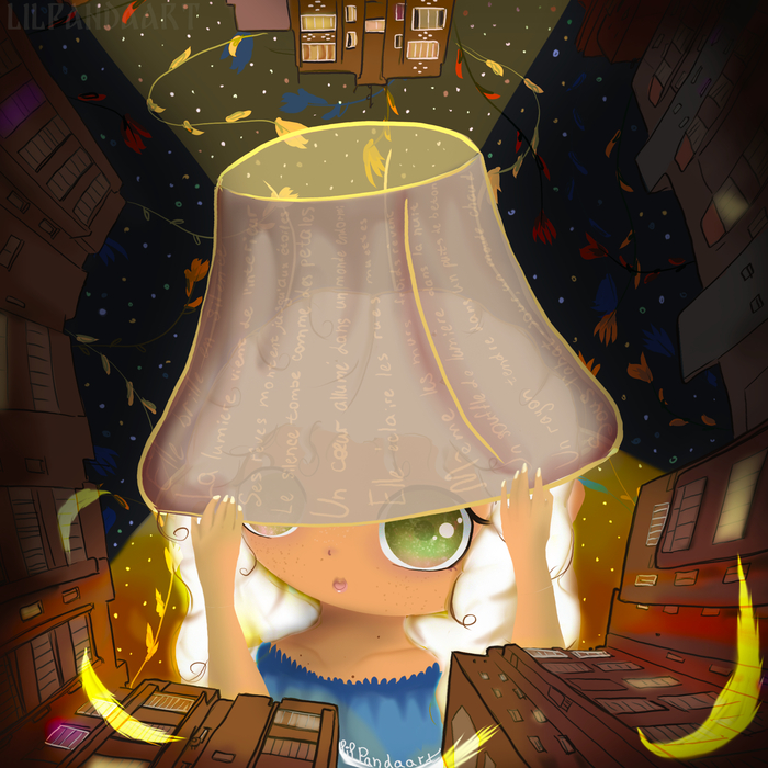 Иногда вдохновение приходит из ниоткуда. А иногда с одного арта, одной строчки стиха, одного взгляда. Есть свет, который не зовёт. Он просто живёт внутри, греет, светится сквозь кожу, окна, абажур. Иногда он появляется в местах, где его не ждут