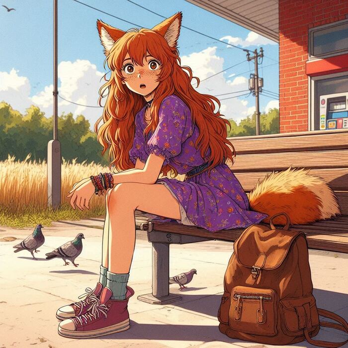  ! e16 -    (!)  , , Anime Art, , ,  , Original Character, , Animal Ears, , , , , , , , Ginger & White, 