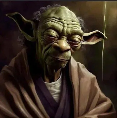 Woman no, Cry no...) - Картинка с текстом, Юмор, Йода, Snoop Dogg, Странный юмор, Арты нейросетей, Контент нейросетей