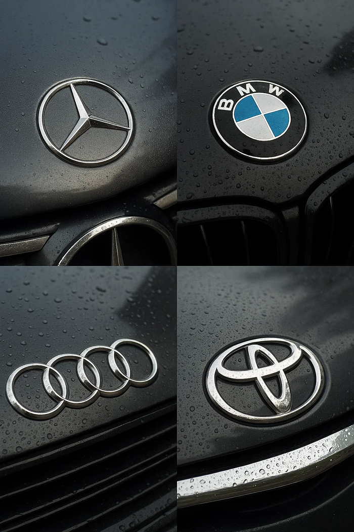      ? , , , , BMW, , Audi, Toyota, , ,  , 