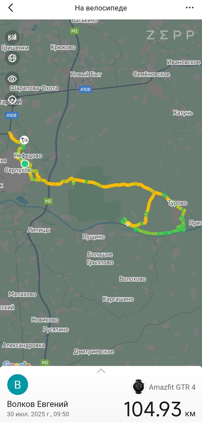 Съездил на велосипеде на речку пивка попить