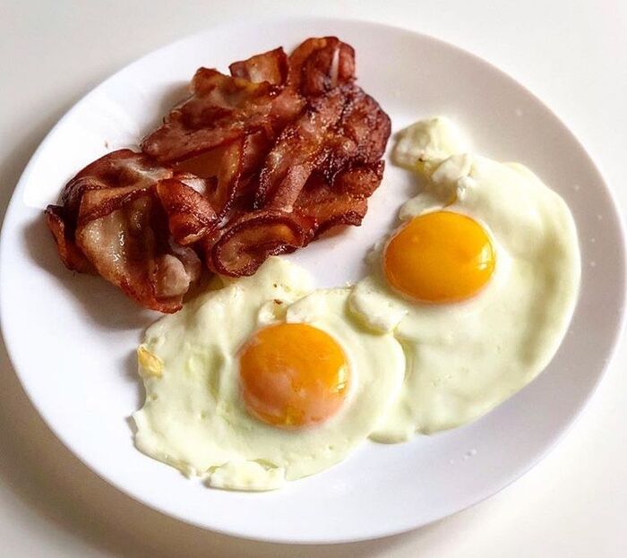 Яичница с беконом