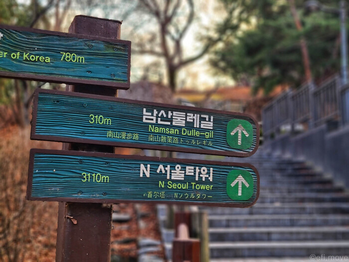 ��������� �� ���� � ��������� N Seoul Tower. ����.