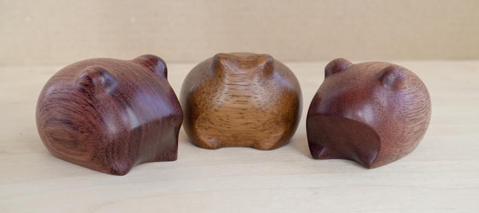 С лева на право - Бубинга, Ироко, Косипо