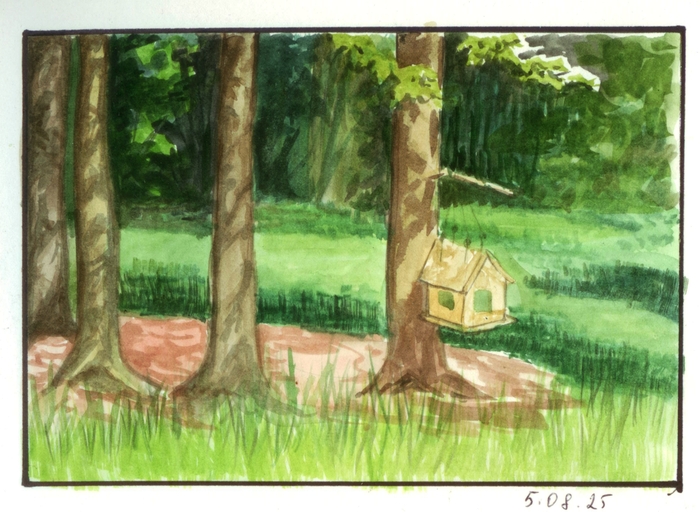 Пленэрное акварельное