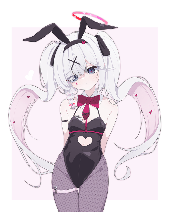   , Anime Art, Blue Archive, Plana, Bunnysuit, Bunny Ears, Rabbit hole (vocaloid), Cunny
