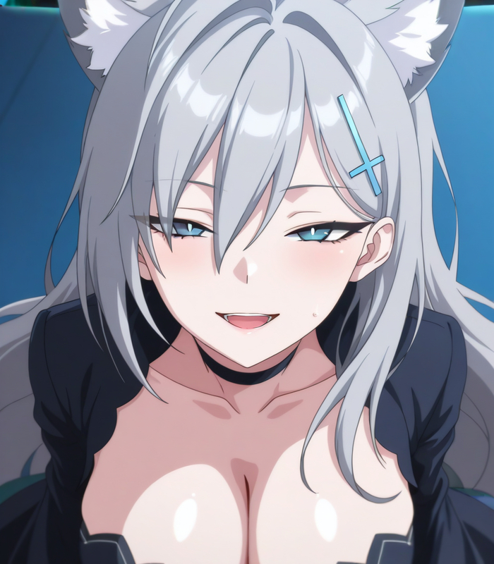  , Anime Art, Animal Ears, Blue Archive,  , Shiroko Terror, 