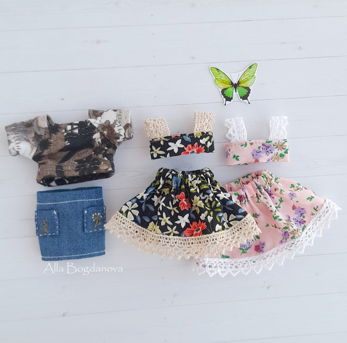 Юбки и топы из вискозы плюс хлопковое кружево
