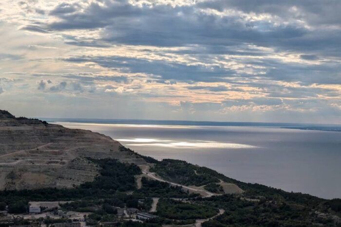 Вид из лагеря на поселок Яблоневый Овраг