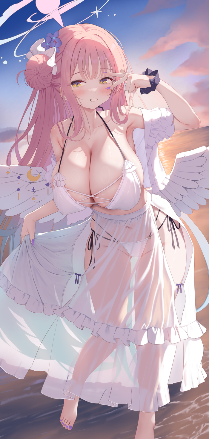Misono Mika #047 , Anime Art, Blue Archive, Misono Mika, , , ,  , 