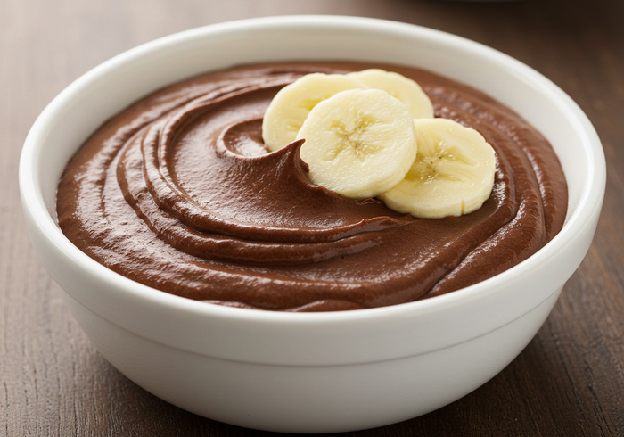 Бананово-шоколадный мусс без сахара