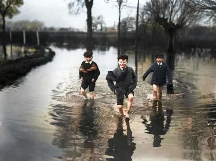 Любопытные фотографии из прошлого Великобритании. 20 раскрашенных фотографий ХХ века. Часть 21 Фотография, Старое фото, 20 век, Великобритания, Англия, Лондон, Колоризация, Длиннопост