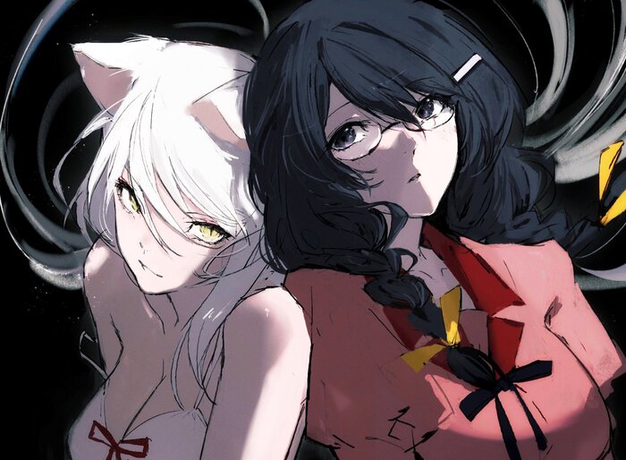 Hanekawa Anime Art, , Monogatari series, Hanekawa Tsubasa,  , , Animal Ears, Pixiv