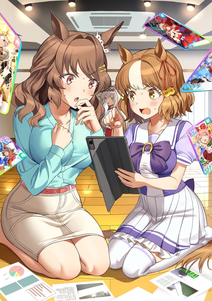   , Anime Art, Uma Musume Pretty Derby, Oguri Cap, Animal Ears, 