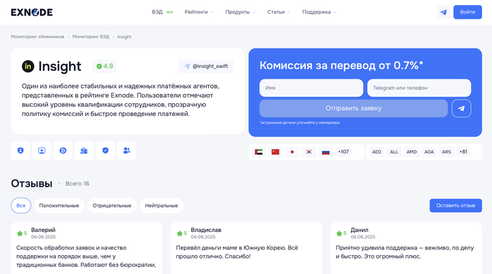 Insight - юридическая чистота