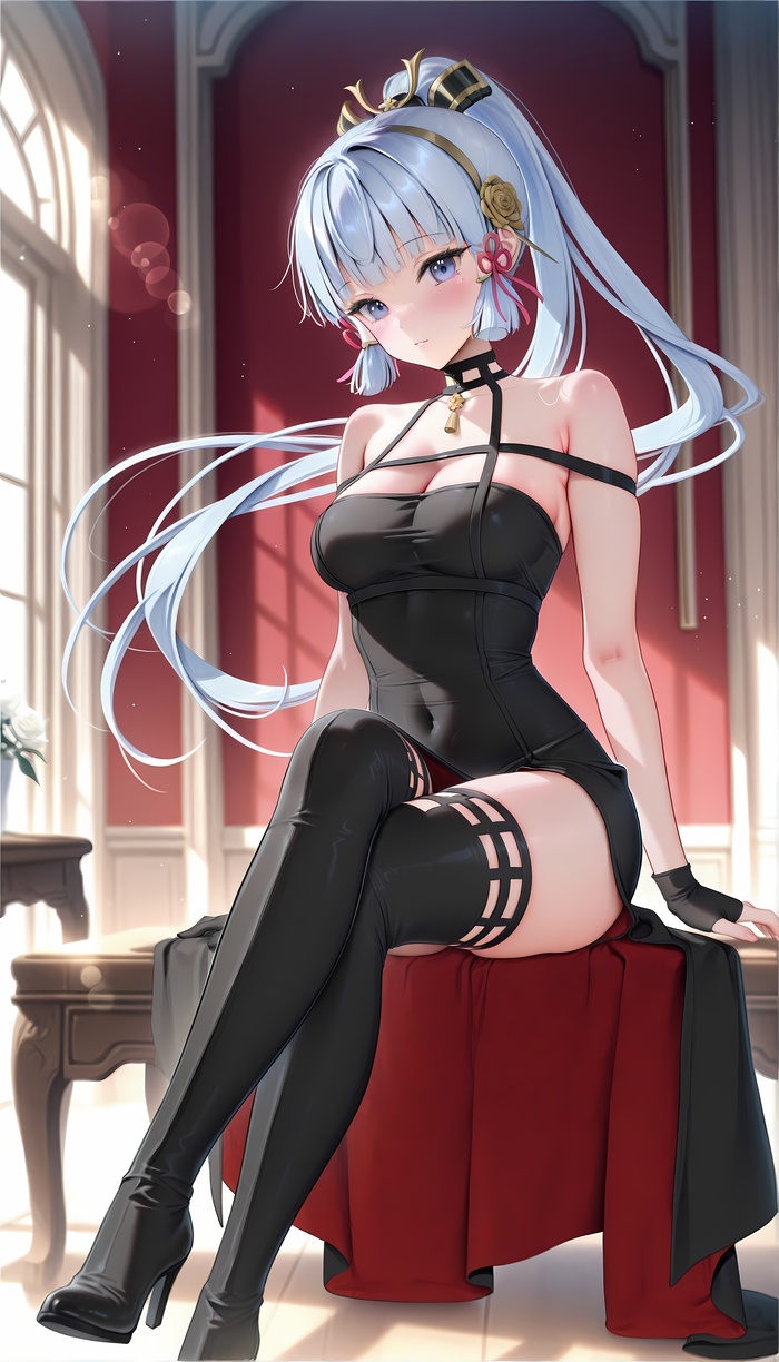 Ayaya Anime Art, , Pixiv,  , Kamisato Ayaka (Genshin Impact), Genshin Impact,  , Yor Forger, Spy X Family, 