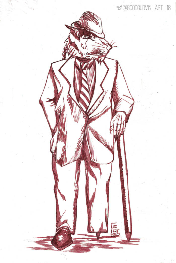 перьевая ручка + красные чернила