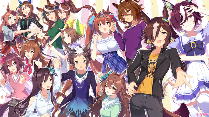   , Anime Art, Uma Musume Pretty Derby, Animal Ears, , King Halo, Kawakami Princess, Maruzensky (umamusume), Sakura Chiyono o, Symboli Rudolph, Tokai Teio, Tsurumaru Tsuyoshi, Mejiro Dober, Mejiro Ryan, Mejiro Bright, Daiwa Scarlet, Agnes Tachyon,   