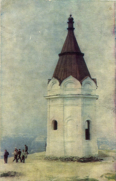 А это изображение взято с обложки путеводителя по Красноярску, выпущенном информационным бюро «Турист» в 1973 году.