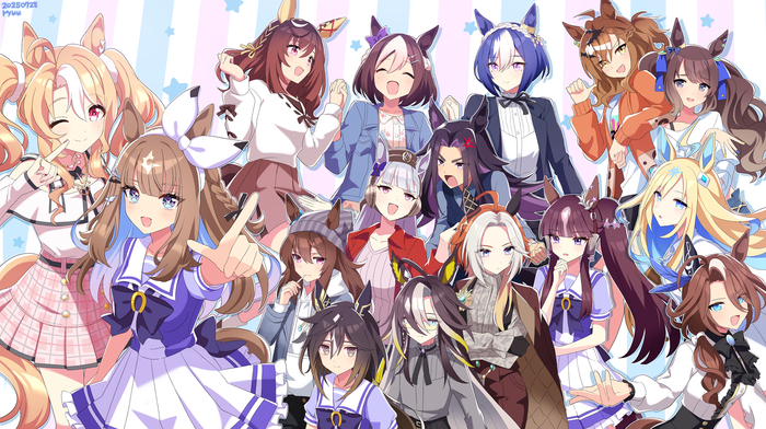      , Anime Art, Uma Musume Pretty Derby, Animal Ears, ,   , Fusaichi Pandora, Almond Eye, Special Week, Buena Vista, Cesario, Jungle Pocket, Tosen Jordan, Neo Universe, Lucky Lilac, Stay Gold, Fenomeno (umamusume), Nakayama Festa, Dream Journey (umamusume), Orfevre,   