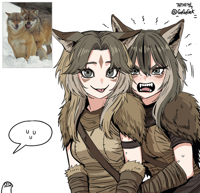    , , Anime Art, , Animal Ears, Gegegekman,  , ,   