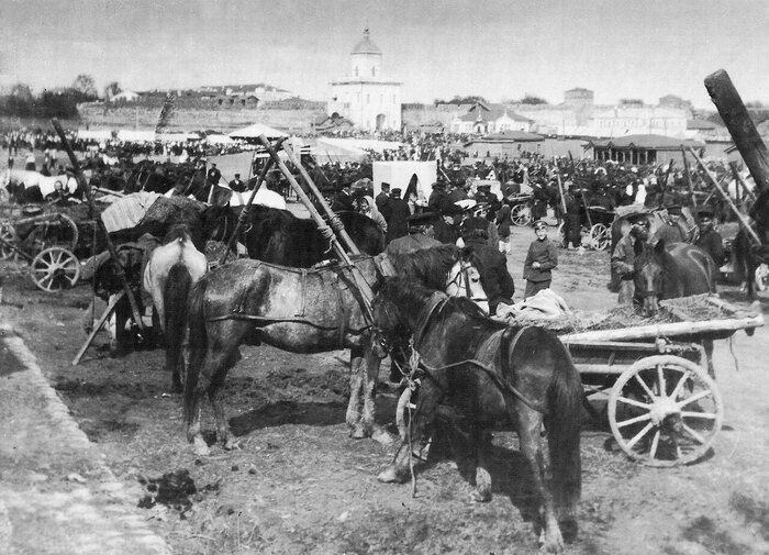 Вознесенская ярмарка на Молоховской площади. 1900-е