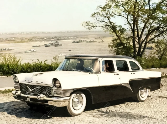 Интересные и местами забавные снимки на автомобильную тематику. 20 раскрашенных фотографий из ХХ века, часть 8 Старое фото, 20 век, Фотография, История автомобилей, Авто, Отечественный автопром, Колоризация, Длиннопост