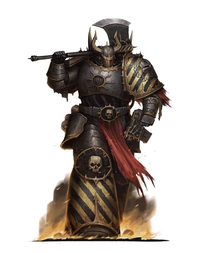 Iron Warrior by Dio Mahesa Warhammer 40k, Wh Art, Chaos Space marines, Iron Warriors