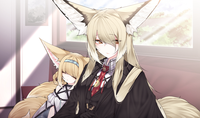    Samip, , , Anime Art, Arknights, Vulpisfoglia (Arknights), Suzuran, Animal Ears, ,  , Penance,   