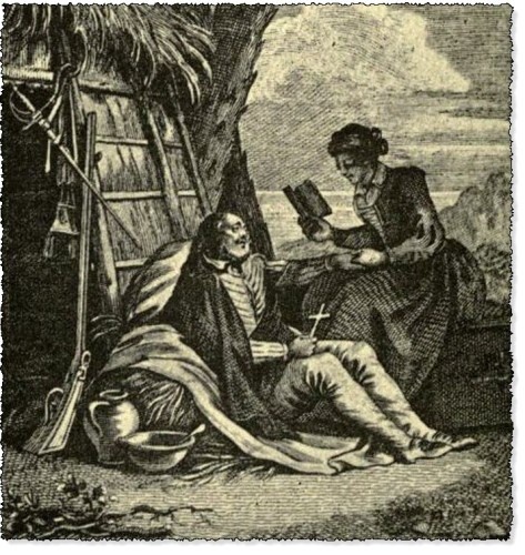 Маргерит де Ля Рок на острове Демонов.