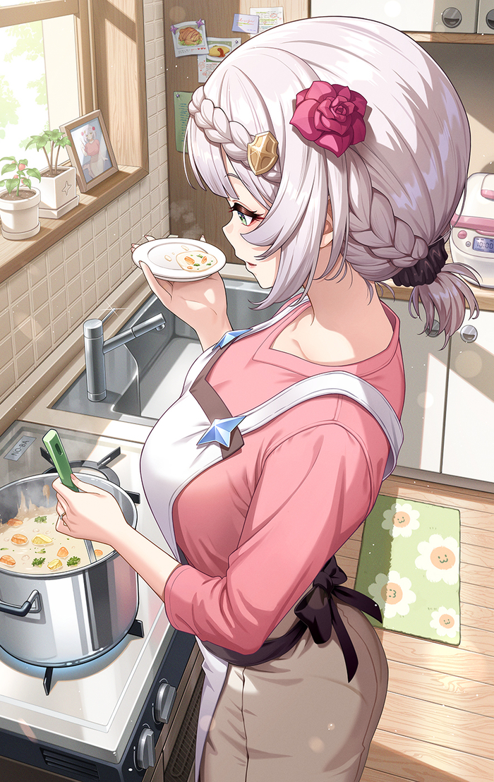     Pixiv, Anime Art, , Genshin Impact, Noelle (Genshin Impact)