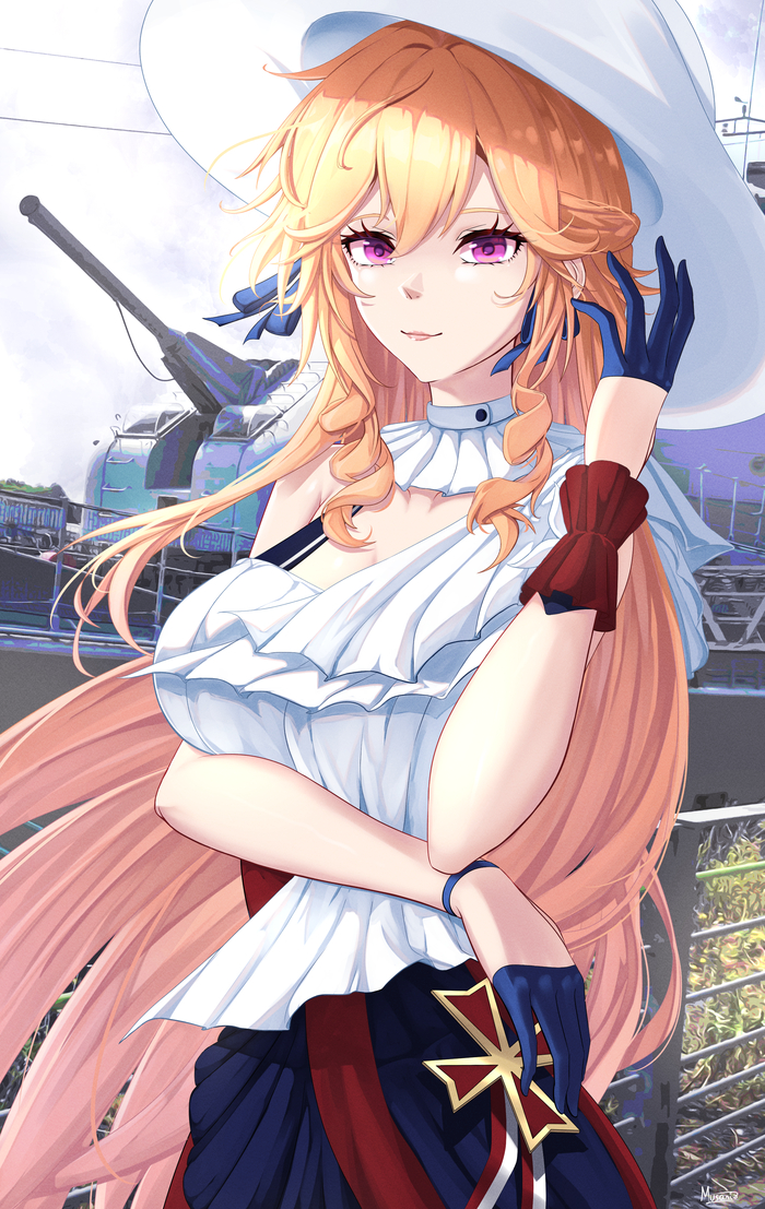  Pixiv, , Anime Art, Azur Lane, Richelieu