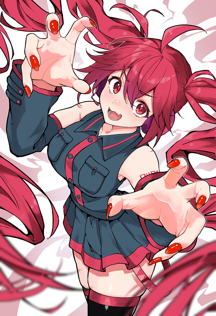  , Anime Art, Kasane Teto, Utauloid, , 