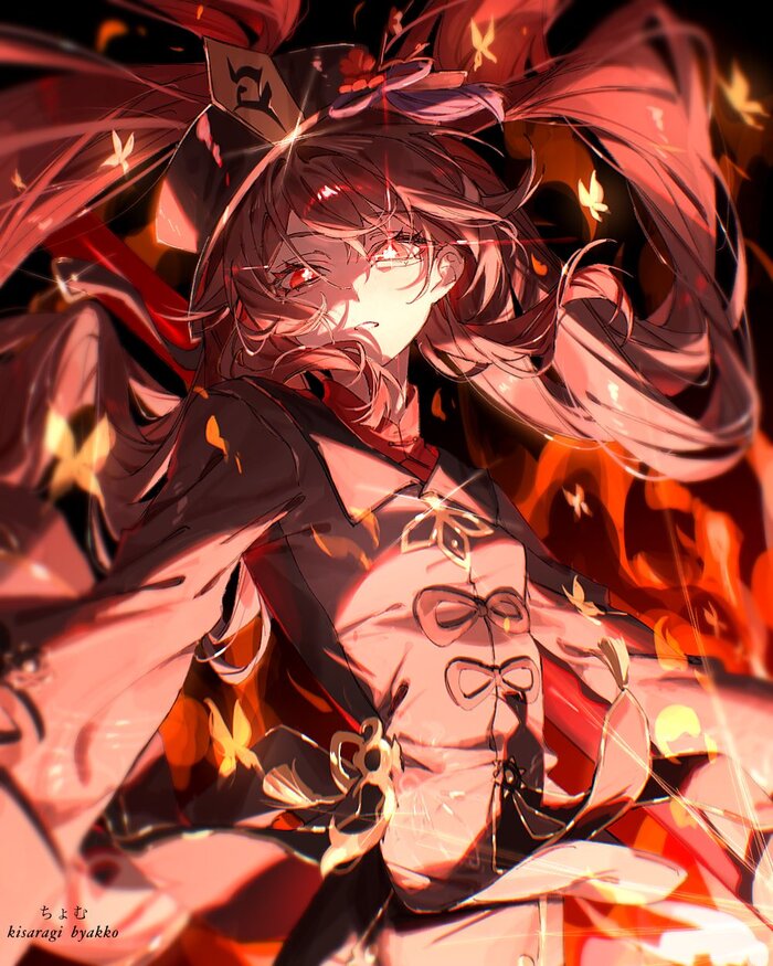   Anime Art, , Hu Tao (Genshin Impact), Genshin Impact