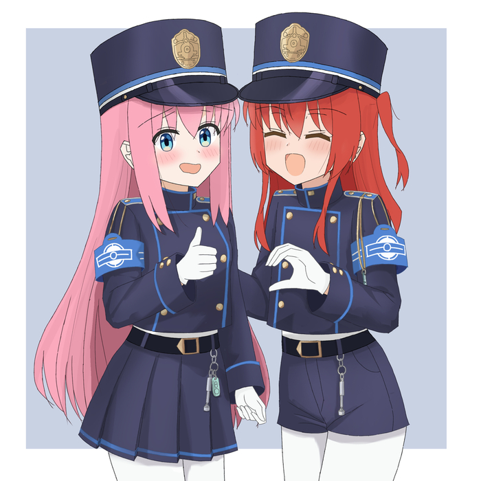    , Anime Art, Bocchi the Rock!, Gotou Hitori, Kita Ikuyo, Blue Archive