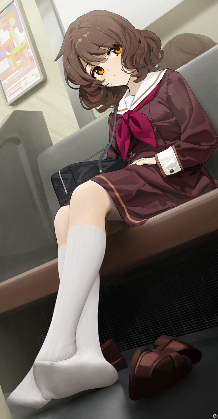   Anime Art, , Hibike! Euphonium, Kumiko Oumae, Seifuku, , Pixiv