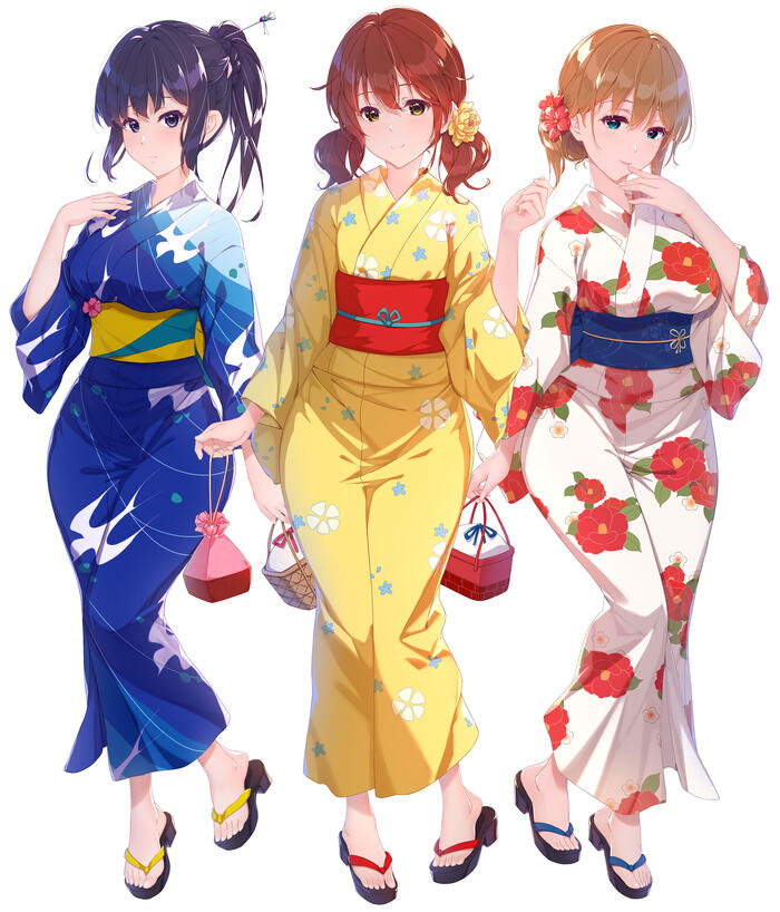    Anime Art, , Hibike! Euphonium, Kumiko Oumae, Kousaka Reina, Mayu Kuroe, , Pixiv