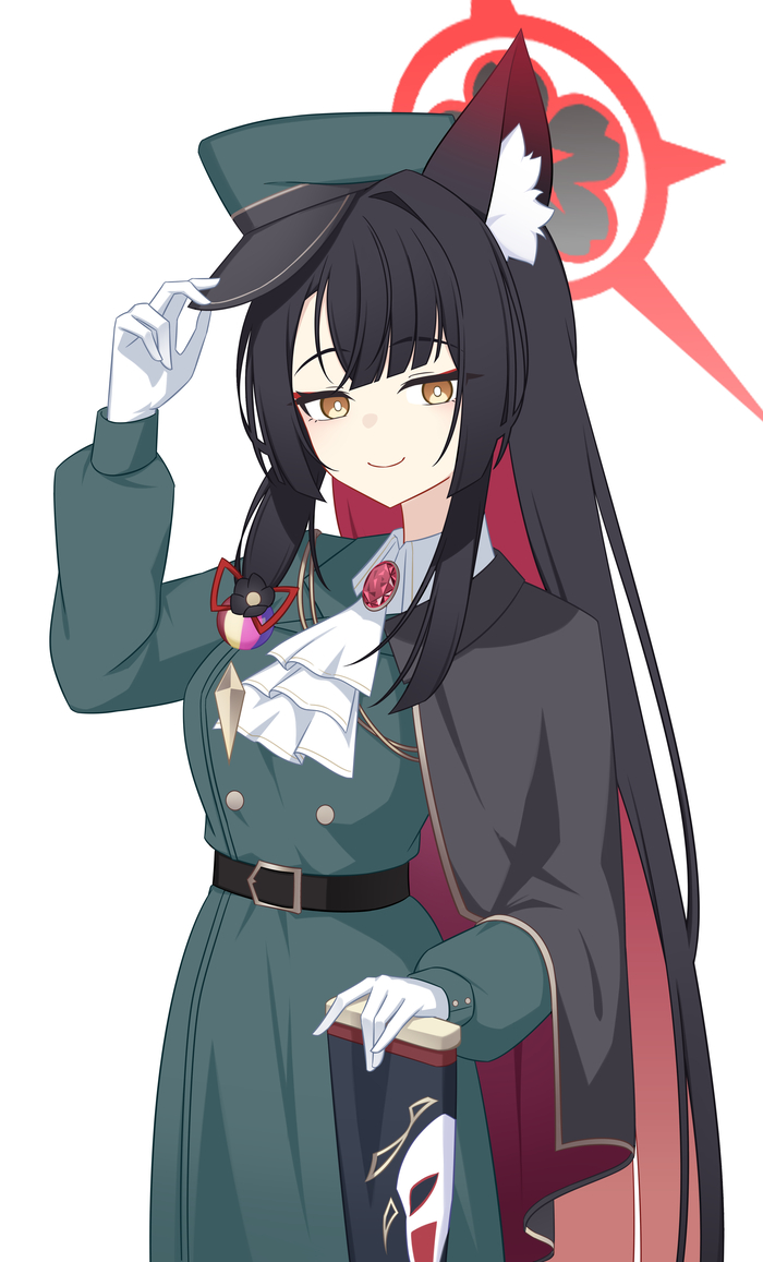 Wa Anime Art, , Blue Archive, Kosaka Wakamo, Animal Ears, 