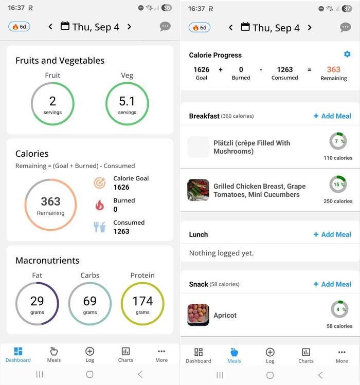 Мой рацион в этот четверг. На ужин еще одна курогрудь была.