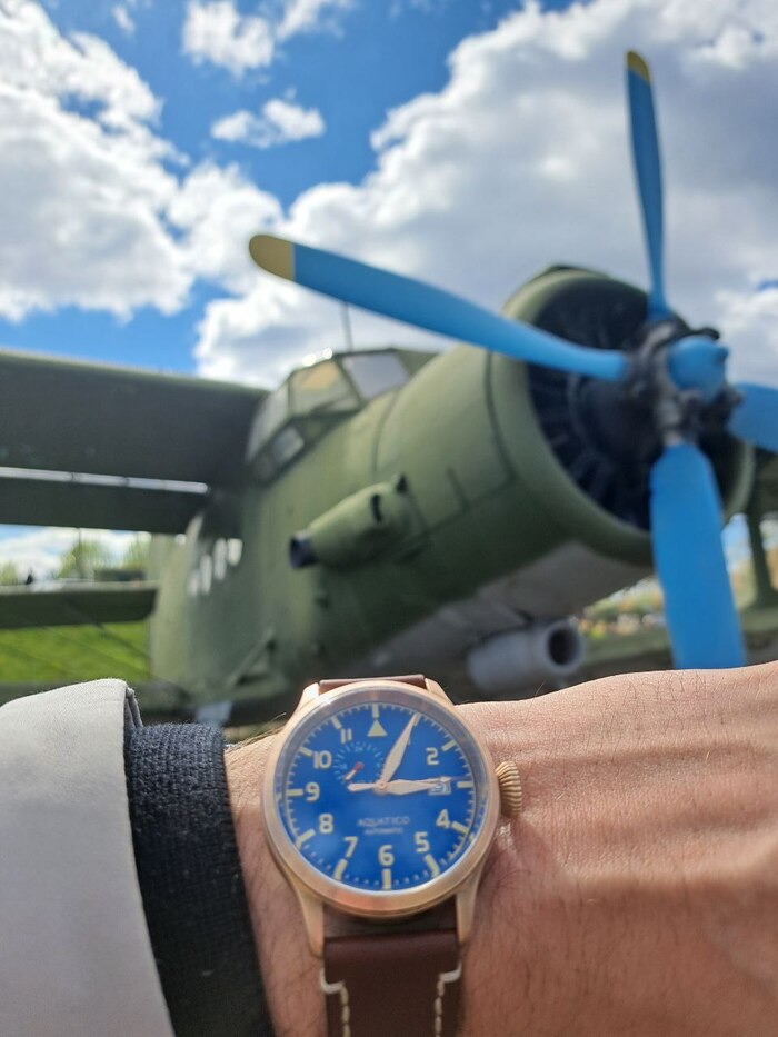 AQUATICO Big Pilot 43 mm  , , Telegram (), 